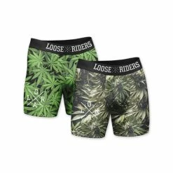 Boxer Loose Riders Vert + Vert Foncé