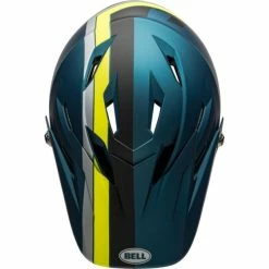 Casque Bell Sanction Bleu/Jaune Fluo 4 Casque Bell Sanction Bleu/Jaune Fluo -Vélo Elegant Magasin casque bell sanction bleu jaune fluo 4