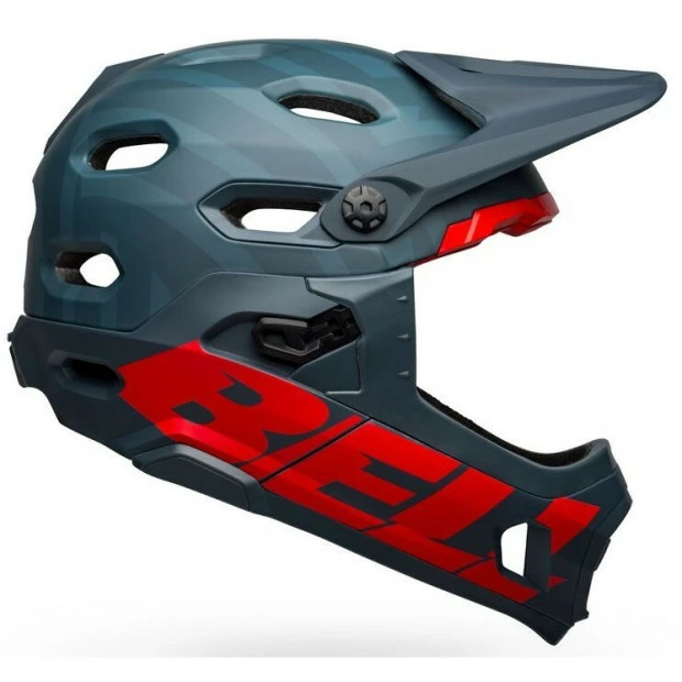 Casque Bell Super DH MIPS Bleu/Rouge Casque Bell Super DH MIPS Bleu/Rouge -Vélo Elegant Magasin casque bell super dh mips bleu cramoisi 1