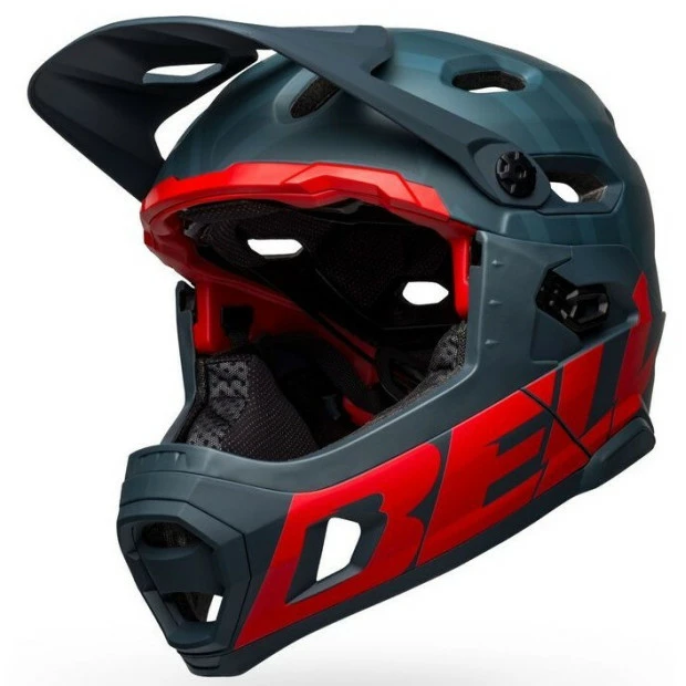 Casque Bell Super DH MIPS Bleu/Rouge Casque Bell Super DH MIPS Bleu/Rouge -Vélo Elegant Magasin casque bell super dh mips bleu cramoisi