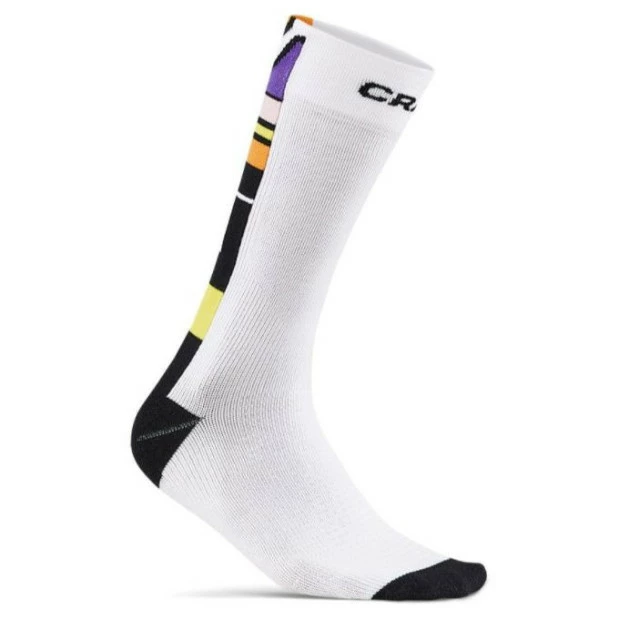 Chaussettes VTT Eté Hautes Craft Adv Bike Offroad Blanc/Multicolore Chaussettes VTT Eté Hautes Craft Adv Bike Offroad Blanc/Multicolore -Vélo Elegant Magasin chaussettes vtt ete hautes craft adv bike offroad blanc multicolore