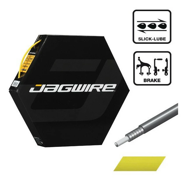 Gaine de Frein Ø 5 mm Jagwire téflonné - Jaune (x1 m) Gaine De Frein Ø 5 Mm Jagwire Téflonné - Jaune (x1 M) -Vélo Elegant Magasin gaine de frein 5 mm jagwire teflonne jaune x1 m