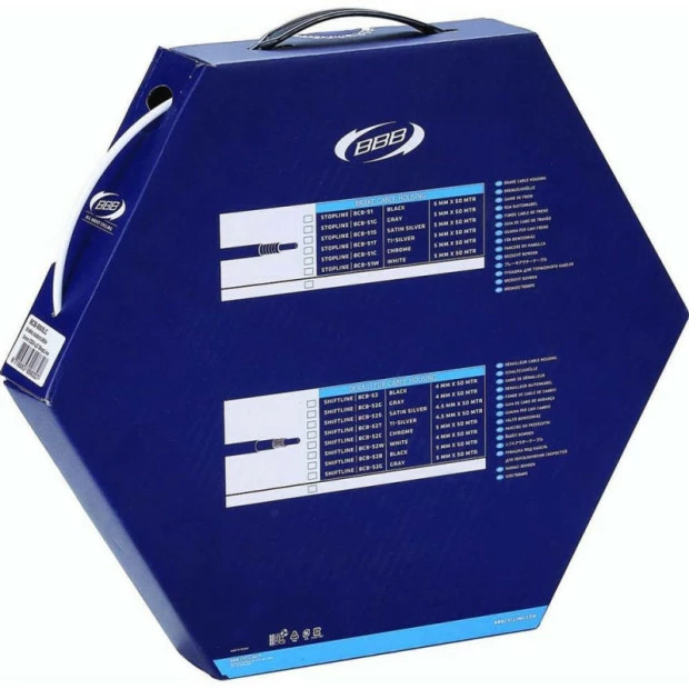 Gaine de Frein Lubrifiée BBB StopLine LC 1m Blanc Gaine De Frein Lubrifiée BBB StopLine LC 1m Blanc -Vélo Elegant Magasin gaine de frein lubrifiee bbb stopline lc 1m blanc