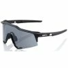 Lunettes 100% Speedcraft Noir Soft Tact / Verre Fumé