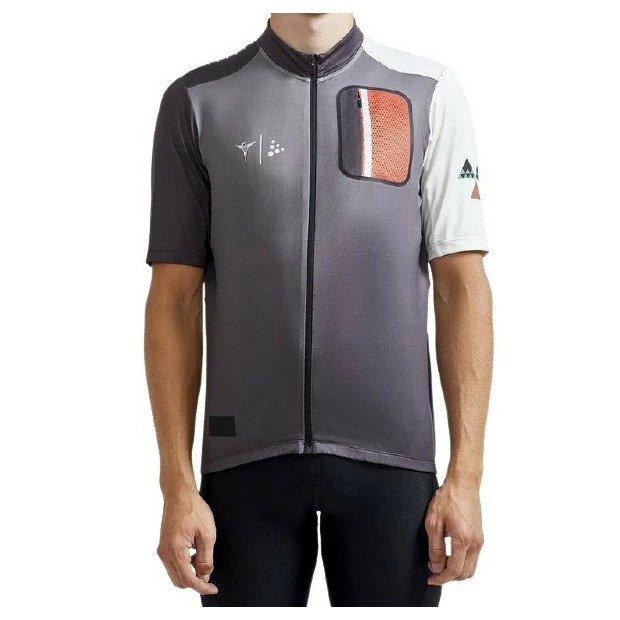 Maillot Homme VTT Craft Advanced HMC - Gris / Blanc Maillot Homme VTT Craft Advanced HMC - Gris / Blanc -Vélo Elegant Magasin maillot homme vtt craft advanced hmc gris blanc 1