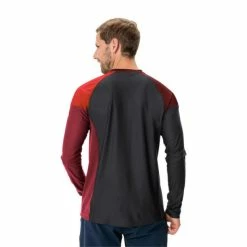 Maillot VTT Manches Longues Vaude Moab LS VI Rouge Brillant -Vélo Elegant Magasin maillot vtt manches longues vaude moab ls vi rouge brillant 3