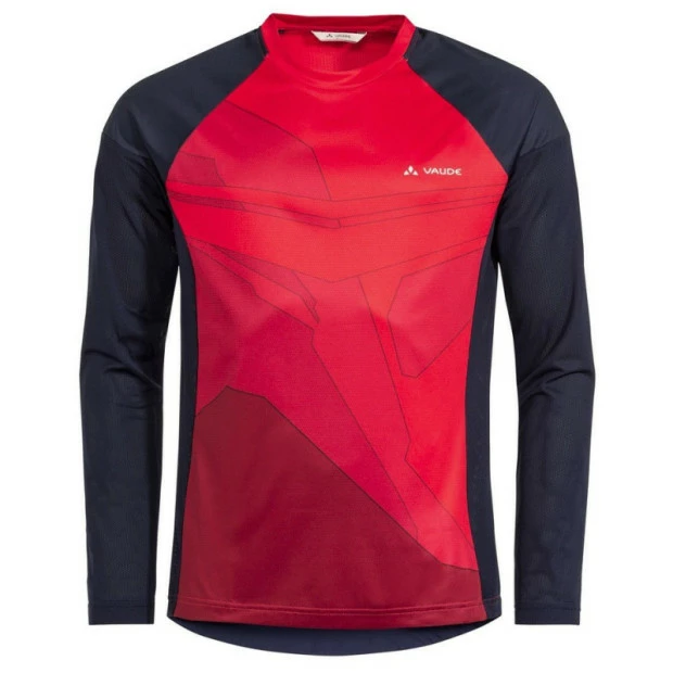 Maillot VTT Manches Longues Vaude Moab LS VI Rouge Mars Maillot VTT Manches Longues Vaude Moab LS VI Rouge Mars -Vélo Elegant Magasin maillot vtt manches longues vaude moab ls vi rouge mars
